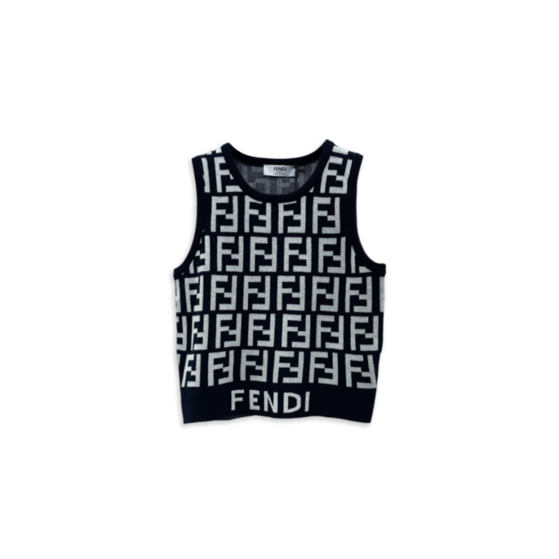 F**di crew neck pullover knitted vest